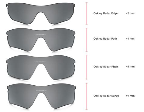 oakley sunglasses size comparison